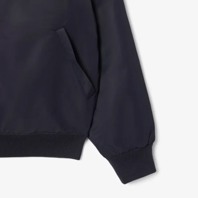 Vannavvisende bomberjakke for menn med brodert logo