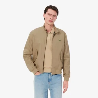 Vannavvisende Harrington-jakke i twill for menn