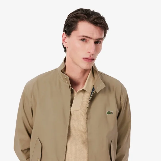 Vannavvisende Harrington-jakke i twill for menn