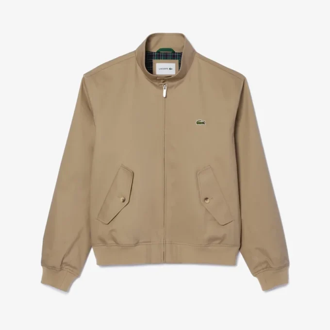 Vannavvisende Harrington-jakke i twill for menn