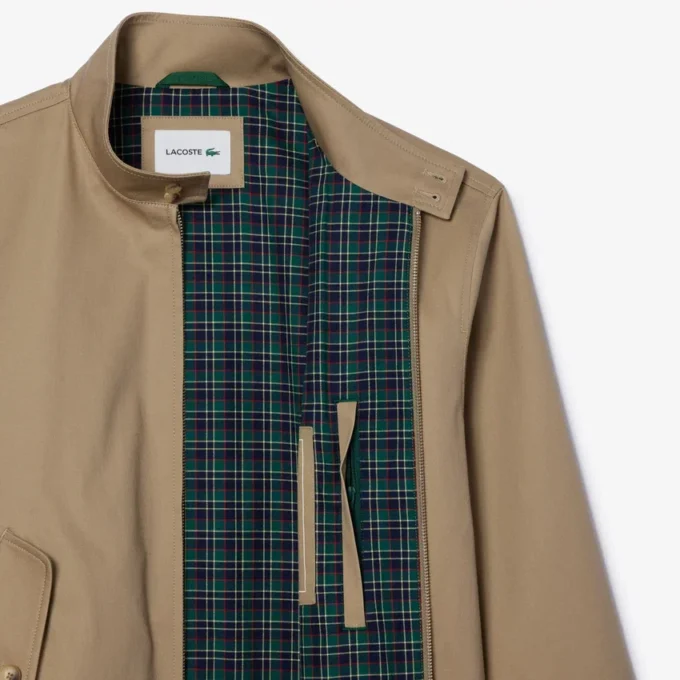 Vannavvisende Harrington-jakke i twill for menn