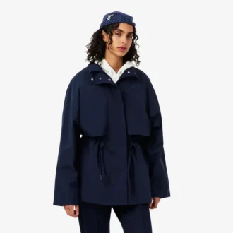 Vannavvisende oversized parkas i midtlang lengde
