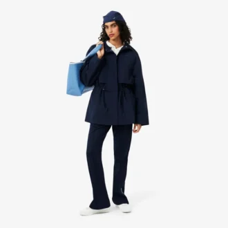 Vannavvisende oversized parkas i midtlang lengde