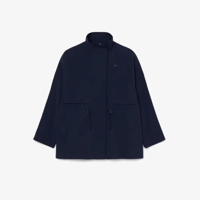 Vannavvisende oversized parkas i midtlang lengde