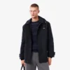 Vannavvisende parkas med hette i mellomlengde for menn