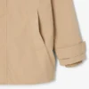 Vannavvisende parkas med hette i mellomlengde for menn