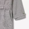 Vannavvisende rutete trenchcoat for menn