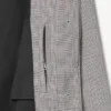 Vannavvisende rutete trenchcoat for menn