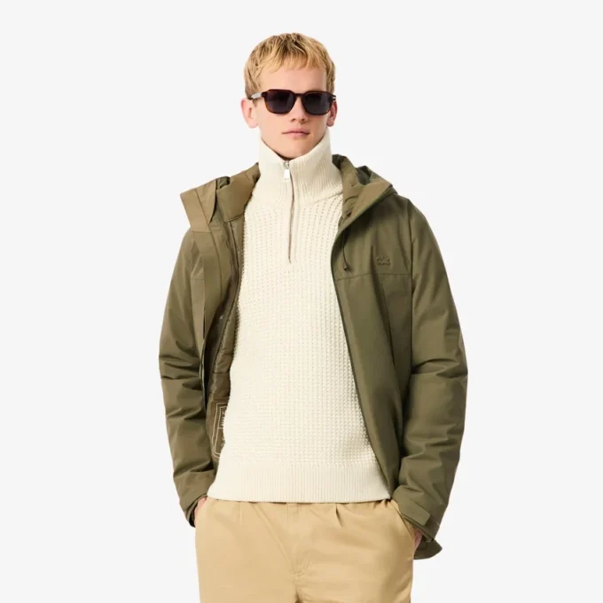 Vannavvisende, vattert 3-i-1-parkas for menn