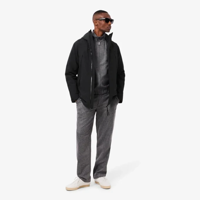 Vannavvisende, vattert 3-i-1-parkas for menn