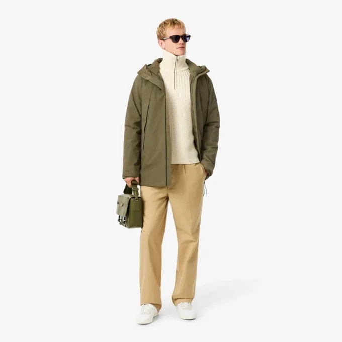 Vannavvisende, vattert 3-i-1-parkas for menn