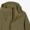 Vannavvisende, vattert 3-i-1-parkas for menn