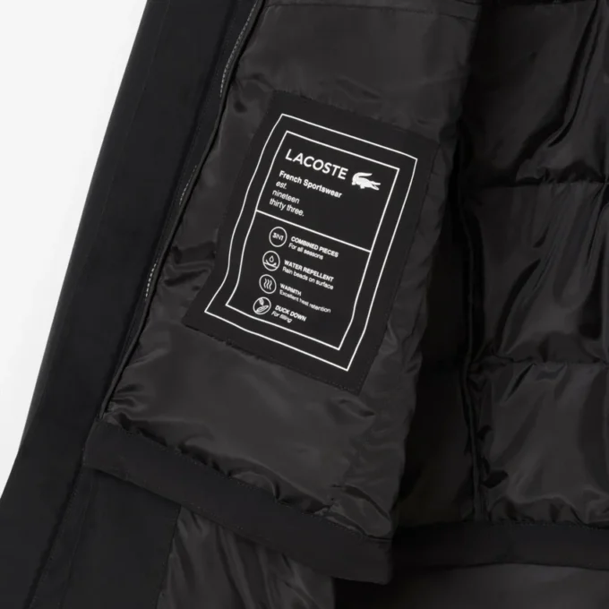 Vannavvisende, vattert 3-i-1-parkas for menn