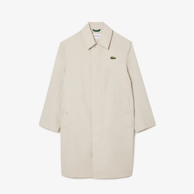 Vannavvisende, vindtett trenchcoat for menn