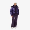 Velour-joggebukse med dekorative detaljer for kvinner
