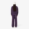Velour-joggebukse med dekorative detaljer for kvinner