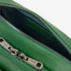 Vertikal skinnveske med monogram