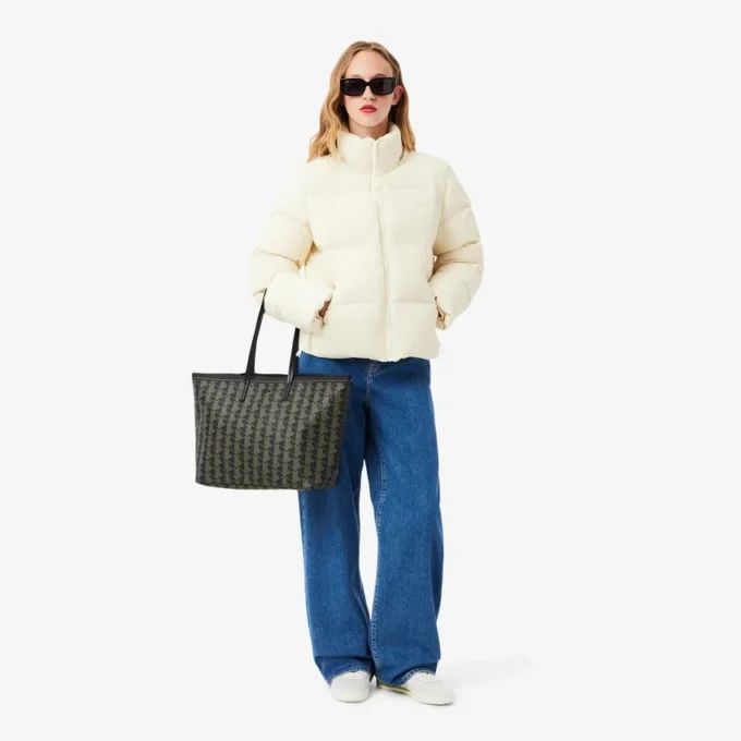 Zely Tote & Pouch med kornet struktur